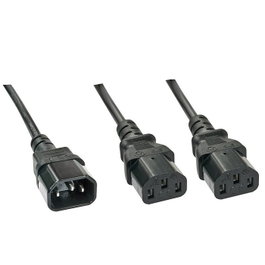 Lindy Rallonge secteur C14 vers 2x C13, 1m