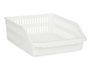 Kinvara Organisateur Réfrigérateur Large Bas Blanc Plastique 26x9x30 cm (Set de 24)