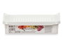 Kinvara Organisateur Réfrigérateur Large Bas Blanc Plastique 26x9x30 cm (Set de 24)