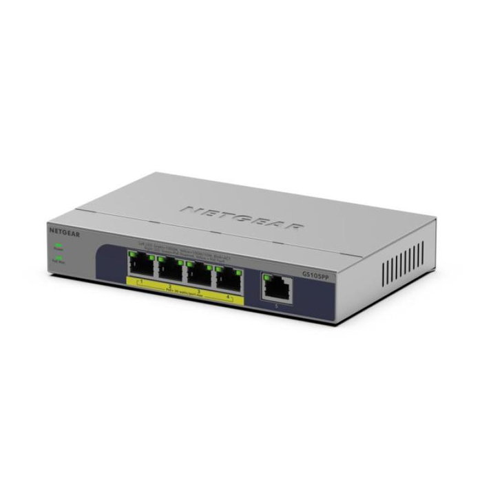 Netgear GS105PP-300EUS Switch Ethernet Gigabit PoE+ 5 Ports
