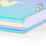 Milan Cahier A4 Sunset Turquoise avec spirale et 90 feuilles quadrillées
