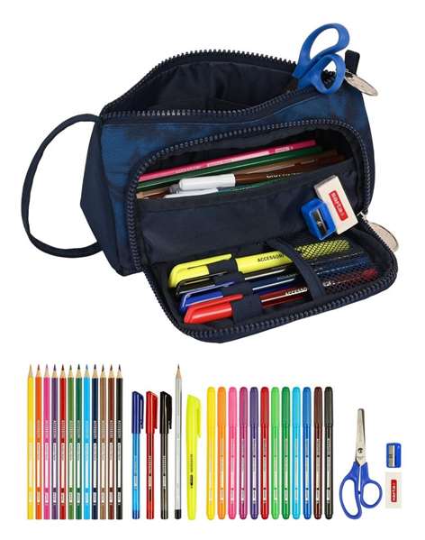 Safta Portatodo avec pochette dépliante motif Batman "Legendary" - Valise de rangement pour enfant, 20 x 11 x 8,5 cm