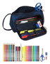 Safta Portatodo avec pochette dépliante motif Batman "Legendary" - Valise de rangement pour enfant, 20 x 11 x 8,5 cm