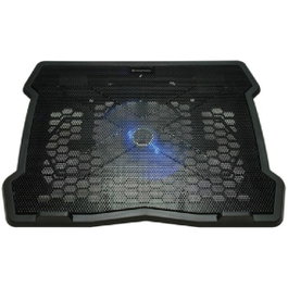 Conceptronic Thana05B Support de Refroidissement pour Ordinateur Portable 15.6 Pouces Ventilateur 12.5 cm Noir LED Bleu USB