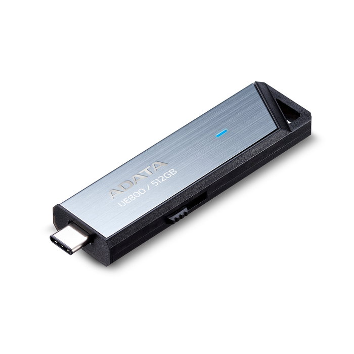 Adata AELI-UE800-512G-CSG Clé USB 512GB Type-C USB 3.2 Gen2 1000MB/s Vitesse de Lecture et Écriture Elite UE800
