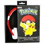 Pokemon Casque Audio Enfants 3-7 ans Pikachu Pokeball Volumé Limitée 85dB Confortable Diadéma Ajustable Jack 3.5mm Portable