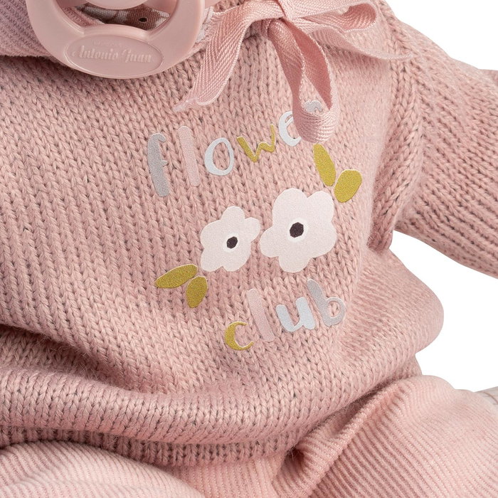 Poupée Petit Blandito avec Sweat Antonio Juan - Poupée d'imitation douce 27 cm en laine et velours côtelé - Jouet pour enfants dès 2 ans
