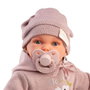 Poupée Petit Blandito avec Sweat Antonio Juan - Poupée d'imitation douce 27 cm en laine et velours côtelé - Jouet pour enfants dès 2 ans