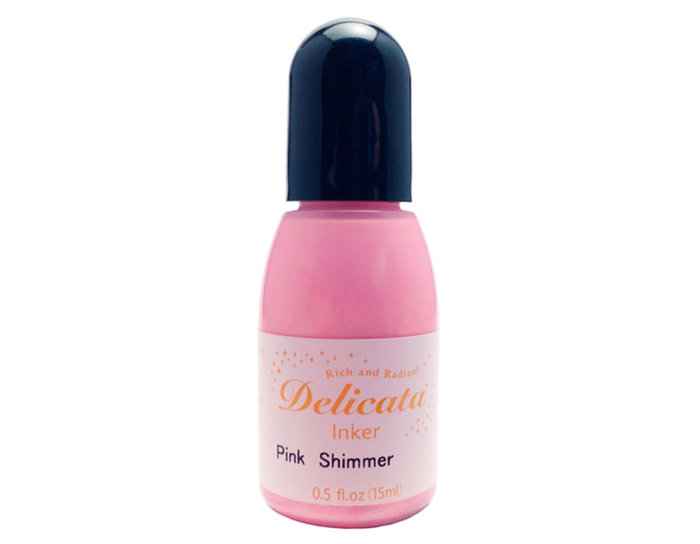 Tsukineko Encre de recharge DELICATA Rose brillant 15ml Tsukineko Encre de recharge DELICATA Rose brillant 15ml