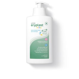 Lutsine E45 Gel-Shampoing Baby Eryplast pour Bébés Peaux Sensibles et Atopiques, Nettoyant Doux sans Parfum, 500 ml