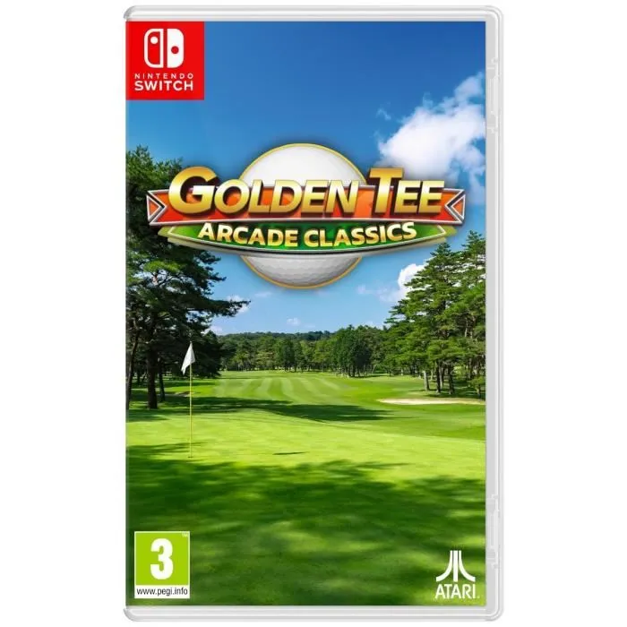 Just For Games - Golden Tee Arcade Classics - Jeu de Golf Arcade Emblématique pour Nintendo Switch Just For Games - Golden Tee Arcade Classics - Jeu de Golf Arcade Emblématique pour Nintendo Switch