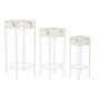 Jeu de 3 tables Home ESPRIT Blanc 30 x 30 x 70 cm (3 Pièces)