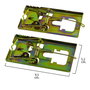 MAURER Lot de 2 pièges à souris en métal galvanisé 9,5 x 5,2 cm