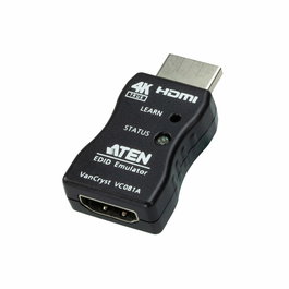 Aten VC081A Émulateur EDID HDMI True 4K - Adaptateur pour transmission vidéo Ultra HD 3840x2160 à 60 Hz, compatible HDCP 2.2