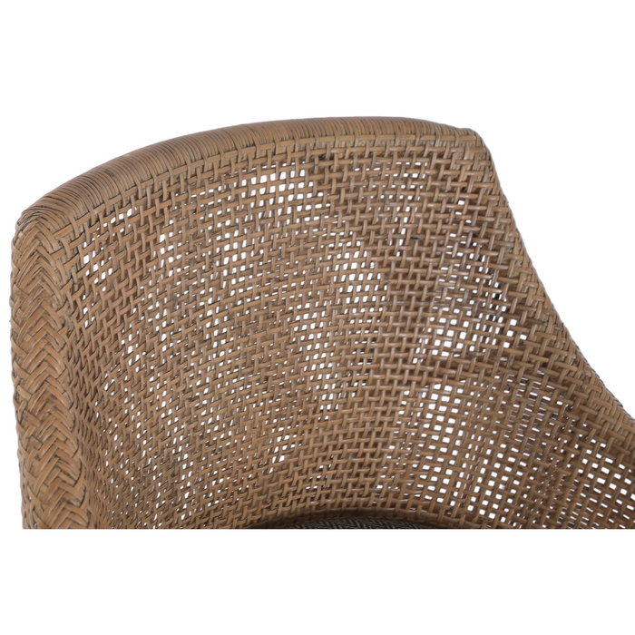 Home ESPRIT Tabouret en Rotin Marron et Gris Home ESPRIT Tabouret en Rotin Marron et Gris