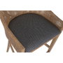 Home ESPRIT Tabouret en Rotin Marron et Gris