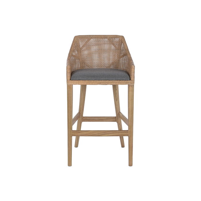 Home ESPRIT Tabouret en Rotin Marron et Gris Home ESPRIT Tabouret en Rotin Marron et Gris