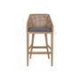 Home ESPRIT Tabouret en Rotin Marron et Gris