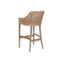 Home ESPRIT Tabouret en Rotin Marron et Gris