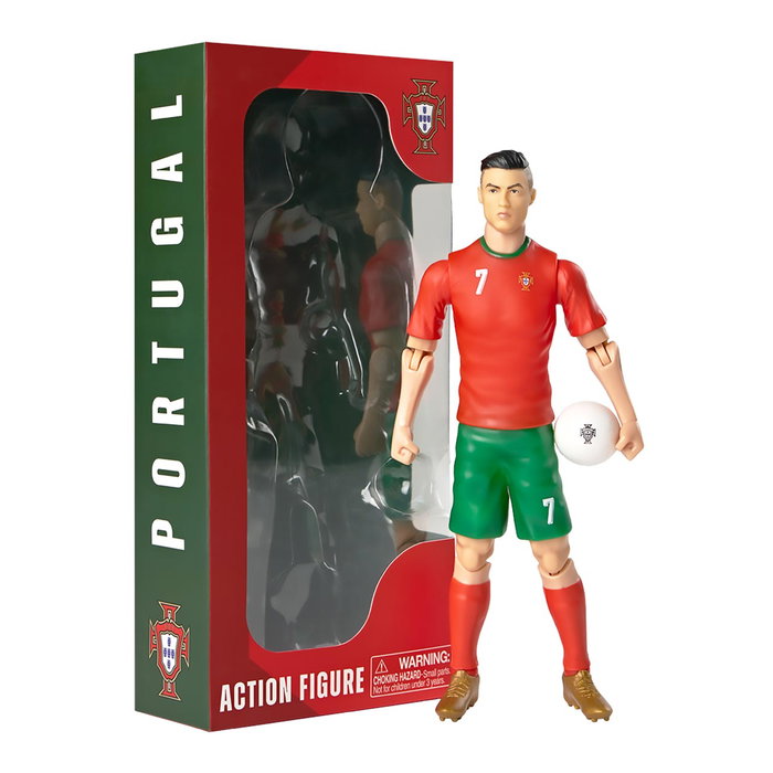 BANBO TOYS Figurine Cristiano Ronaldo 20 cm PVC Portugal 83781 Réplique officielle pour fans +3 ans BANBO TOYS Figurine Cristiano Ronaldo 20 cm PVC Portugal 83781 Réplique officielle pour fans +3 ans