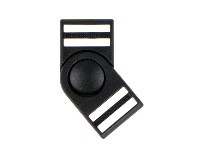 Innspiro Boucle Double en Plastique Noir 15,6 mm (Lot de 5)