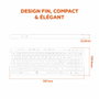 Mobility Lab KP450W Clavier Compact AZERTY Noir et Gris