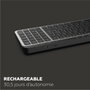 Mobility Lab KP450W Clavier Compact AZERTY Noir et Gris