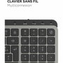 Mobility Lab KP450W Clavier Compact AZERTY Noir et Gris
