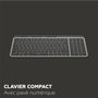Mobility Lab KP450W Clavier Compact AZERTY Noir et Gris