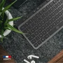Clavier sans fil Mobility Lab KP450W AZERTY compact touches plates sans rétroéclairage, connexion USB et Bluetooth, autonomie 31 jours