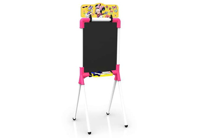 Chicos Tableau Minnie Reversible 37x32x98 cm avec 12 Accessoires - Ardoise pour Enfants de 3 à 7 Ans