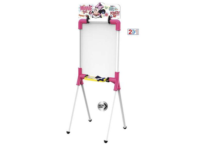 Chicos Tableau Minnie Reversible 37x32x98 cm avec 12 Accessoires - Ardoise pour Enfants de 3 à 7 Ans