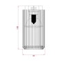 Cristalrecord Sahara Arenado Spot 1 GU10 Aluminium Noir Ø6 x 14 cm 10W IP20