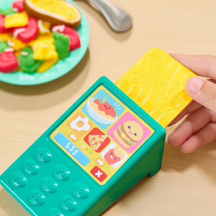 PLAY-DOH La Cocina de los Minichefs Super Restaurante G2309 - Jouet de cuisine avec sons et 25 aliments - Multilingue français