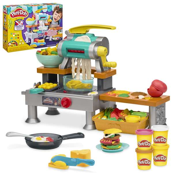 Play-Doh La Cuisine des Petits Chefs avec sons de cuisson et 15 accessoires Play-Doh La Cuisine des Petits Chefs avec sons de cuisson et 15 accessoires