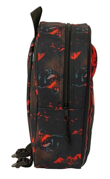 Safta Mochila guarderia 3D bolsillo red batman 22x27x10 cm - Sac à dos garderie enfant 3D à poche rouge Batman, dimensions 22 x 27 x 10 cm, à partir de 3 ans