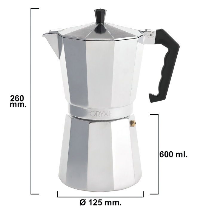 ORYX Cafetière Italienne Classic 12 Tasses 600 ml ORYX Cafetière Italienne Classic 12 Tasses 600 ml