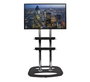 B-Tech Étagre Accessoire Audiovisuel Large - Charge max 15 kg - Dimensions 500 x 380 mm - Montage sur pied - Noir