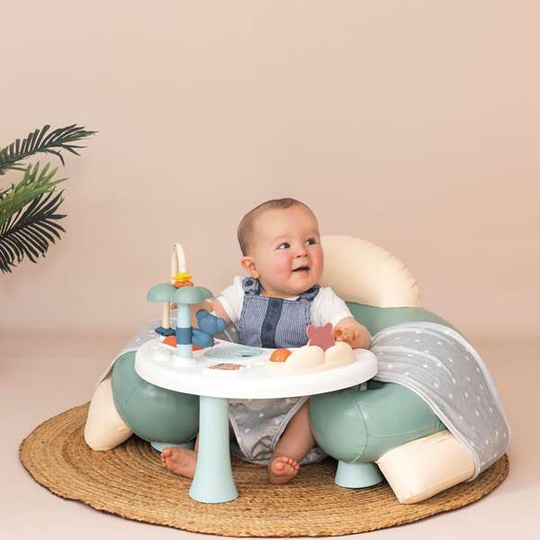 Smoby Little Smoby Cosy Seat Vert avec tablette d'éveil