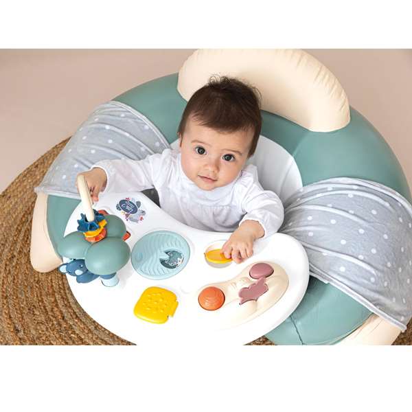 Smoby Little Smoby Cosy Seat Vert avec tablette d'éveil