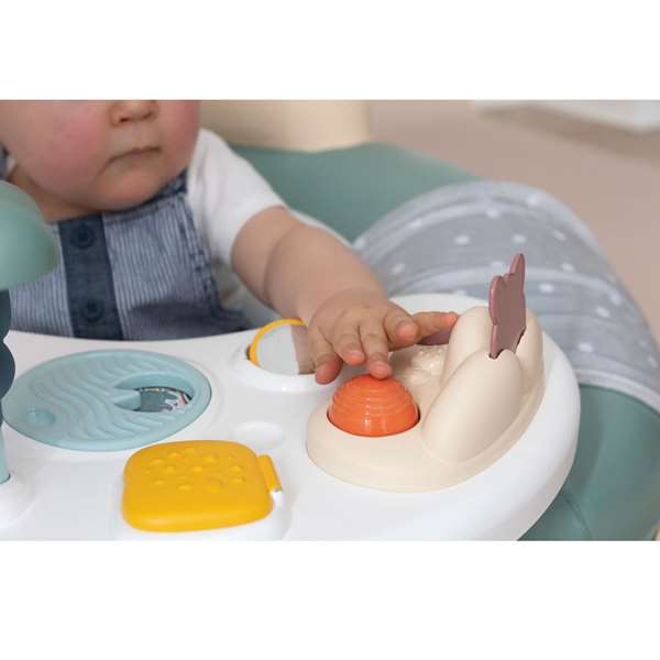 Smoby Little Smoby Cosy Seat Vert avec tablette d'éveil