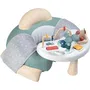 Smoby Cosy Seat Little - Siège bébé gonflable avec tablette d'éveil amovible et housse en tissu - Pour bébés dès 6 mois - Vert - Fabrication française