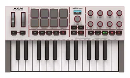 AKAIPRO MPK Mini MKIV - Blanc/Gris - Contrôleur MIDI USB-C 25 touches avec pads MPC RGB et arpégiateur