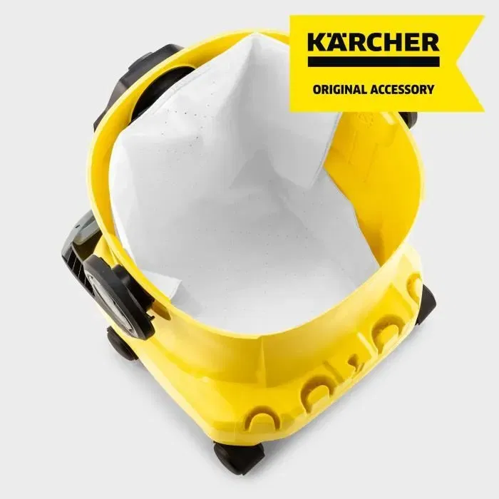 Kärcher - Sachet filtre ouate 4 pièces - Compatible aspirateurs WD4 à WD6 - Filtration supérieure pour gros travaux - Réf. 28630060
