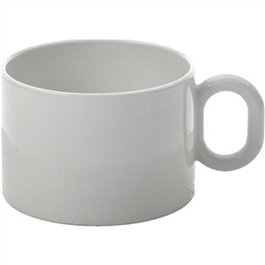 Alessi MW01/78 Dressed Tasse à thé porcelaine jeu 4 pièces - Marcel Wanders - Décoration délicate - Bols, sous-verres et plateau inclus