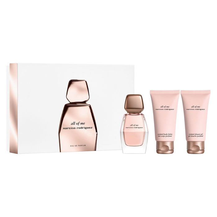 Narciso Rodriguez Set Coffret Parfum All Of Me Pour Femme - Eau de Parfum 50 ml + Lotion Hydratante 50 ml + Gel Douche 50 ml