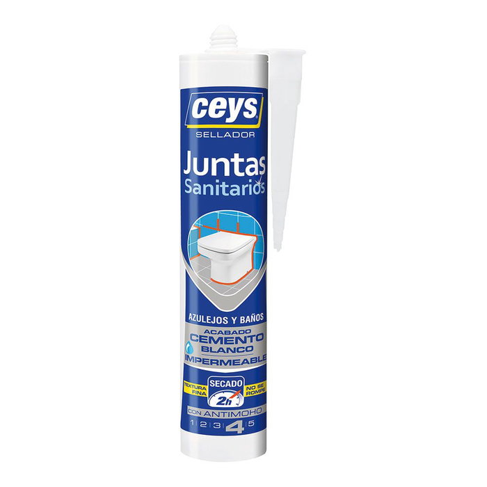 Ceys Stop moho Sellador juntas sanitarios blanc mat 290 ml Ceys Stop moho Sellador juntas sanitarios blanc mat 290 ml
