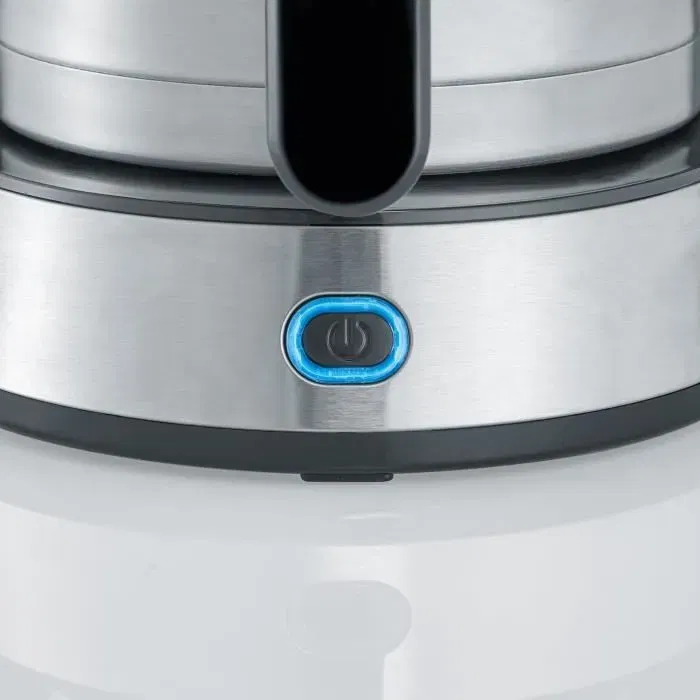 Severin KA4845 Cafetière Filtre Isotherme - 8 tasses (1 L) 1000 W - Sélecteur d'arôme - Design Inox/Noir - Arrêt Automatique