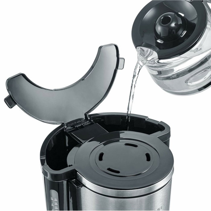 Severin KA4845 Cafetière filtre isotherme 1 L - 8 tasses - Inox/Noir