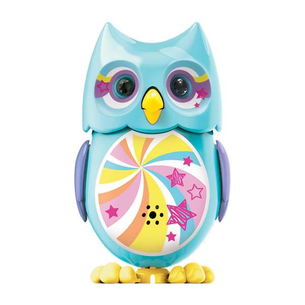 Bizak Mascota interactivo Digiowl búho - Jouet interactif hibou avec plus de 50 sons et yeux qui brillent dans le noir - Modèles surtidos